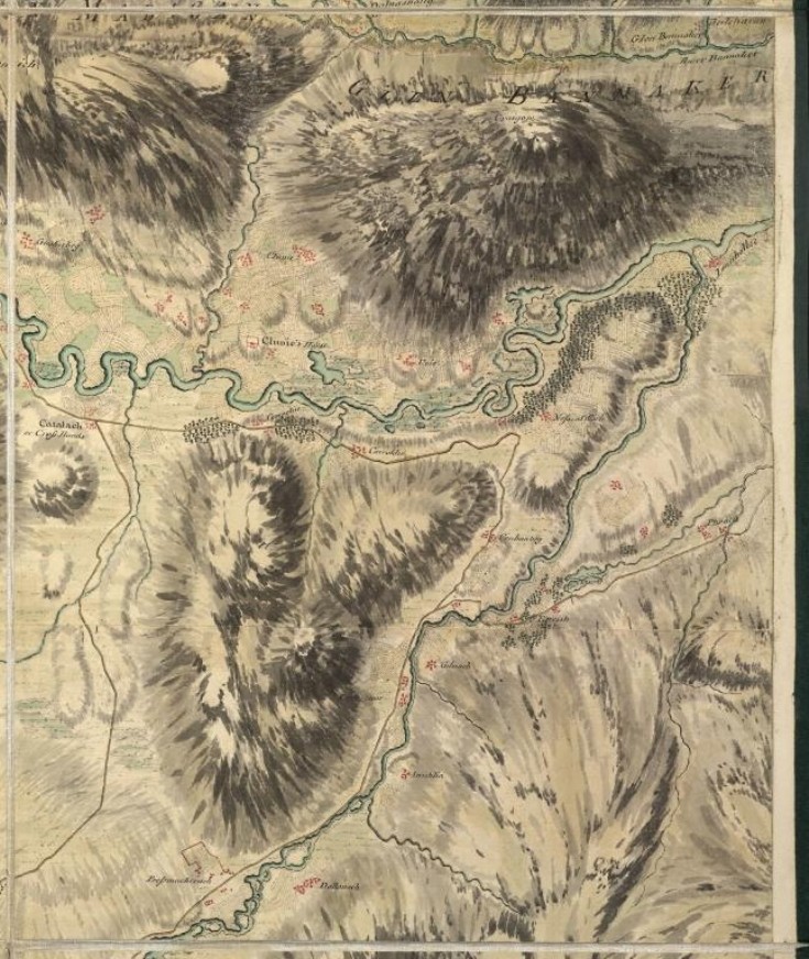 Ancient map showing the