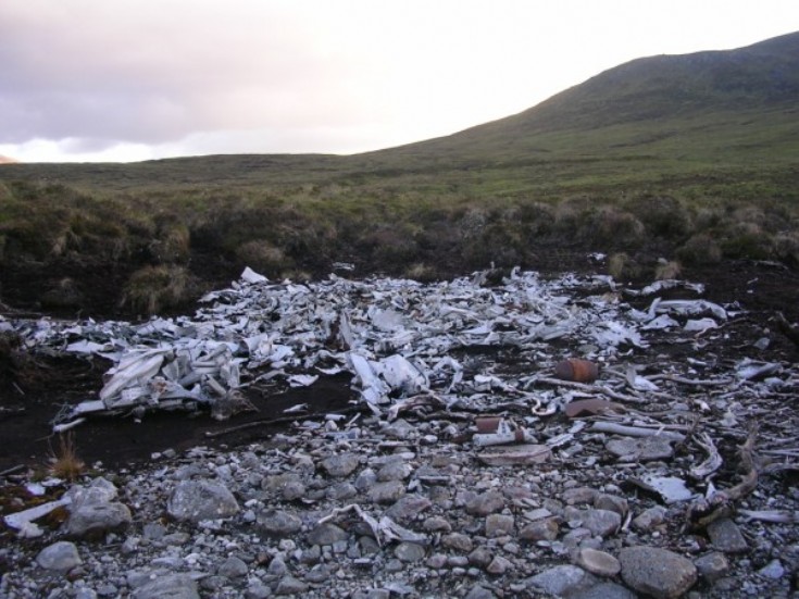 Crash site near Loch Pattack 