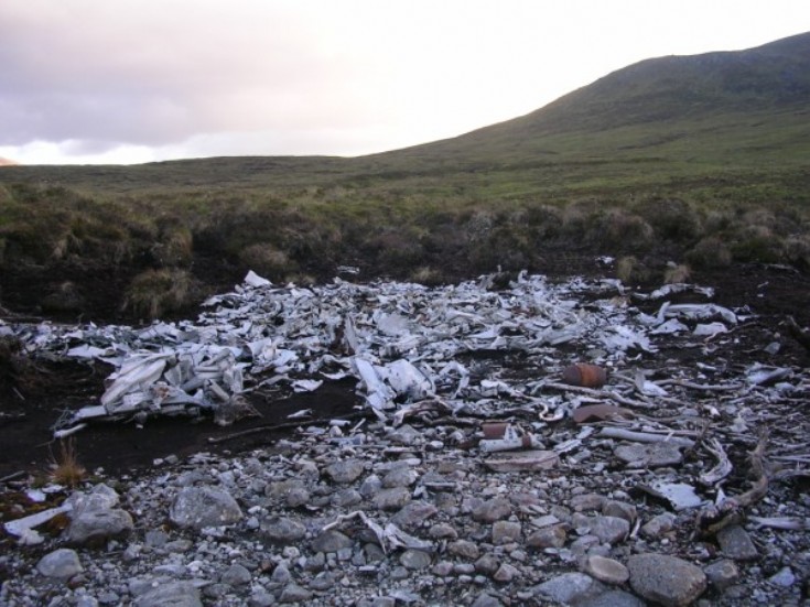 Crash site near Loch Pattack