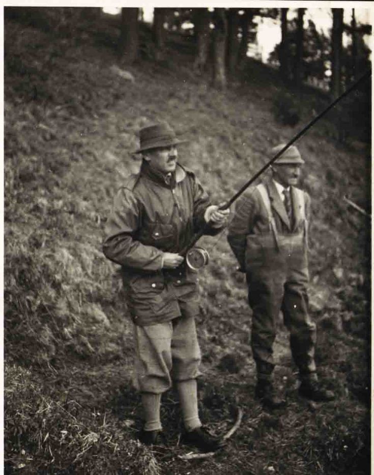 Monty's Chief of Staff fishing the Spey