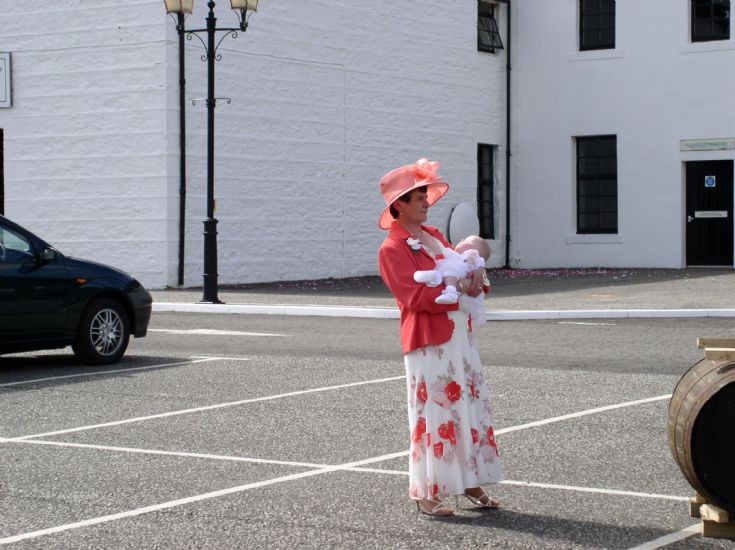 Mrs Maureen Stronach & her grandchild.