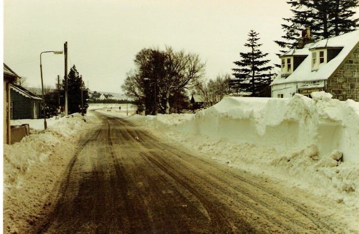 Johnnie MacPherson's shop in winter