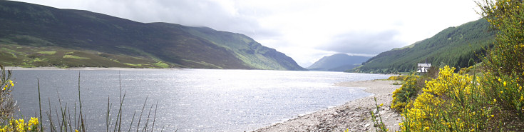 Landscape view of Loch Ericht