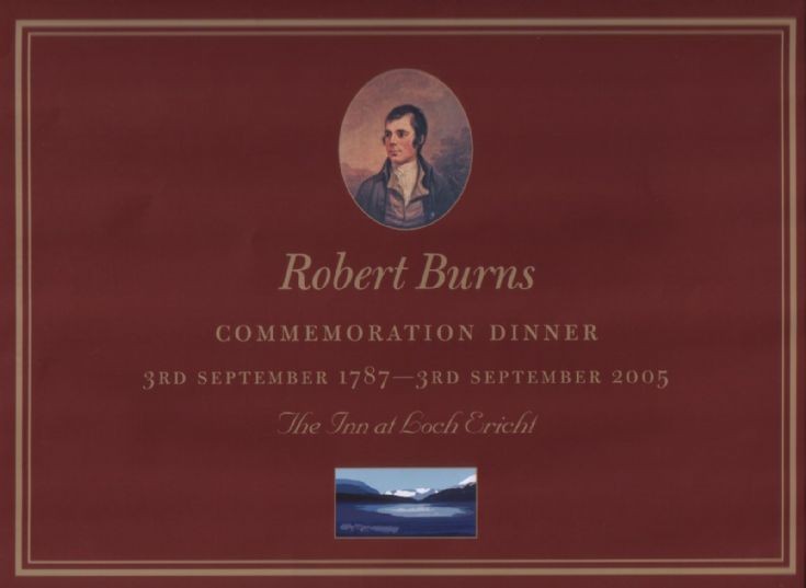 Place mat for Burns commemoration