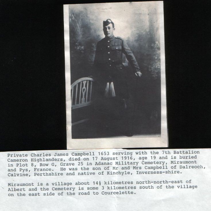 Private Charles James Campbell