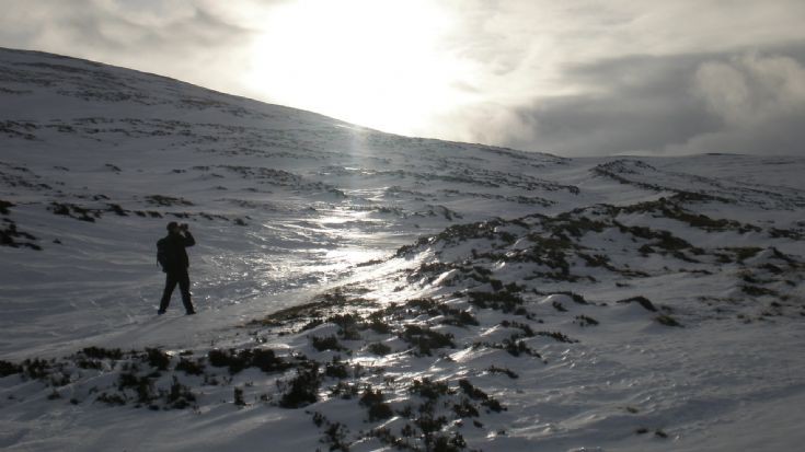 Exploring the mountains around Dalwhinnie