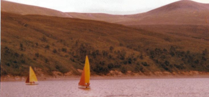 Boats on Loch Ericht